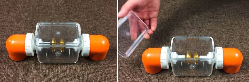 clean and dry oil cup