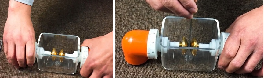 adjusting gap between testing electrodes