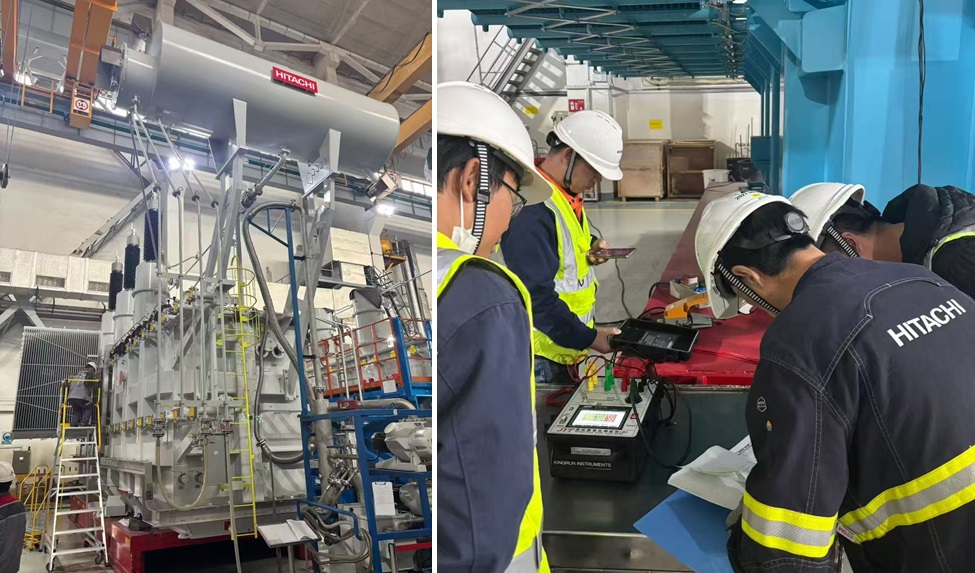 JYT-A is providing turns ratio testing services for the HITACHI transformer factory.