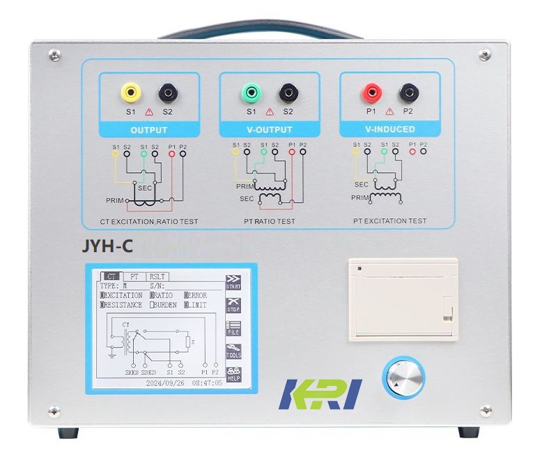 control panel of CT& PT Analyzer JYH-C